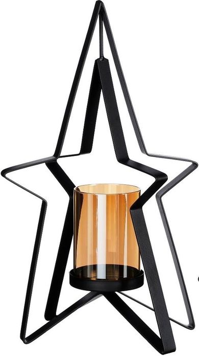 Edelman, świecznik metalowy, gwiazda, 31,5 cm