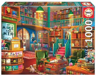 Educa, Biblioteka, puzzle, 1000 elementów