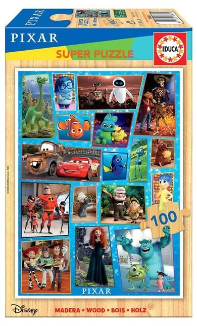 Educa, Bohaterowie bajek, Disney, Pixar, puzzle, 100 elementów
