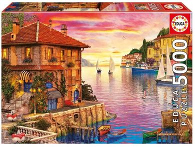 Educa, D. Davison, Śródziemnomorski Port, puzzle, 5000 elementów