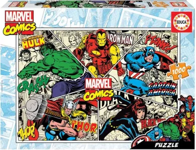 Educa, Komiksy Marvela, puzzle, 1000 elementów