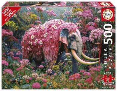Educa, Kwiatowy słoń, puzzle, 500 elementów