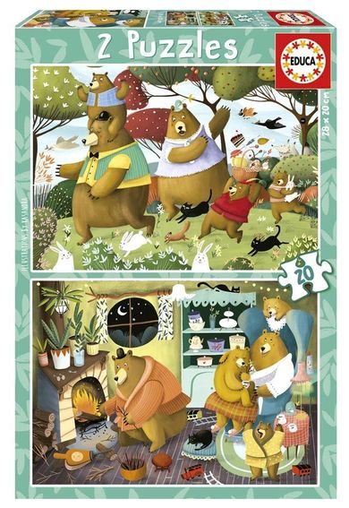 Educa, Leśne opowieści, puzzle, 2-20 elementów