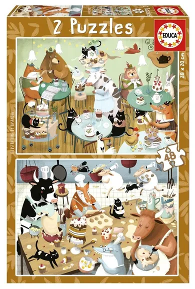 Educa, Leśne opowieści, puzzle, 2-48 elementów