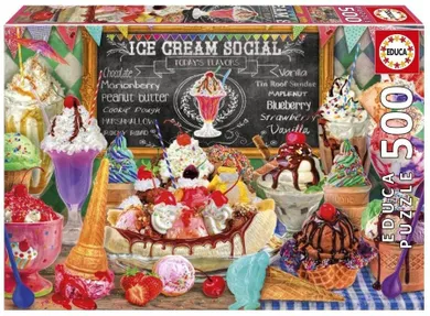 Educa, Lodziarnia, puzzle, 500 elementów