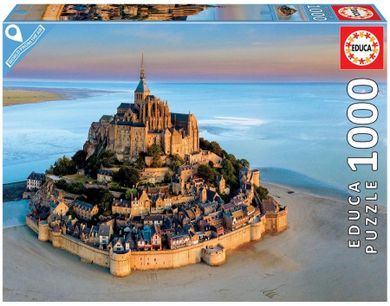 Educa, Mont Saint-Michel Francja, puzzle, 1000 elementów