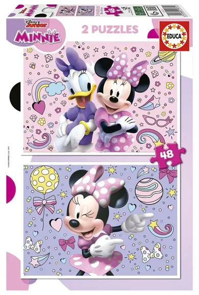 Educa, Myszka Minnie, puzzle, 2-48 elementów