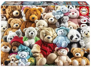 Educa, Pluszowe misie, puzzle, 500 elementów