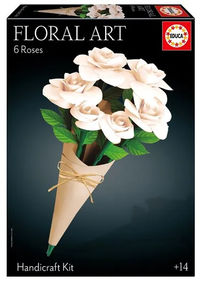 Educa, Sztuka kwiatowa, Bukiet białych róż, zestaw kreatywny