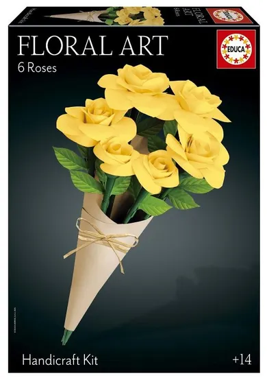 Educa, Sztuka kwiatowa, Bukiet żółtych róż, zestaw kreatywny