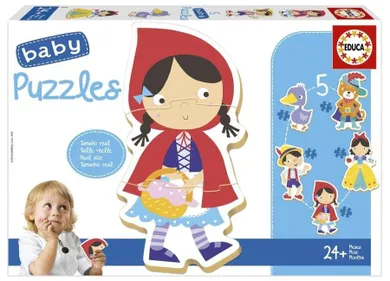 Educa, Za górami, za lasami, puzzle, 5w1 elementów