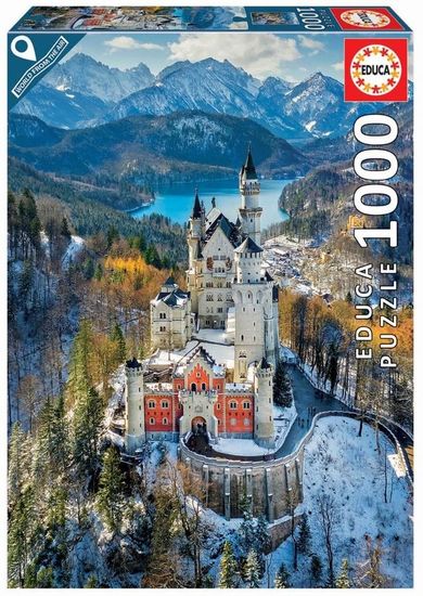 Educa, Zamek Neuschwanstein Niemcy, puzzle, 1000 elementów