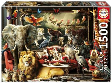 Educa, Zwierzęta w salonie, puzzle, 1500 elementów