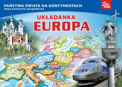 Edumal, Europa, puzzle, 58 elementów