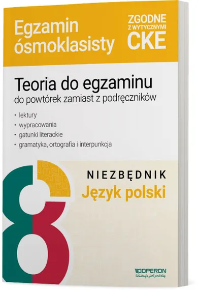 Egzamin ósmoklasisty 2025. Język polski. Niezbędnik z teorią