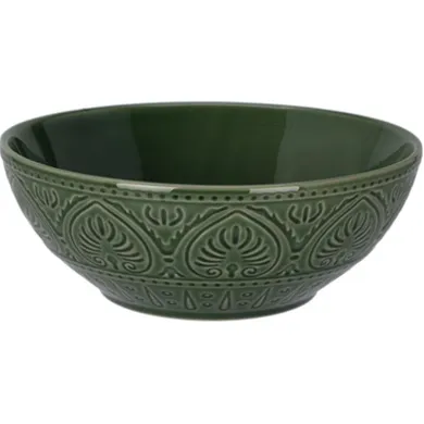 eh Excellent Houseware, ceramiczna miska ze żłobionym wzorem, 1060 ml