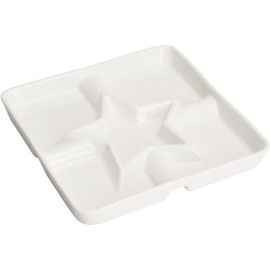 Eh Excellent Houseware, półmisek do przekąsek z przegródkami, 22-22 cm