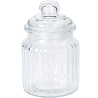 eh Excellent Houseware, prążkowany słoik z pokrywką