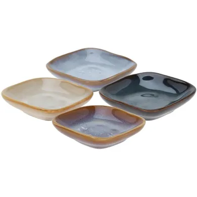 eh Excellent Houseware, zestaw miseczek na przekąski w różnych kolorach, 4 szt.