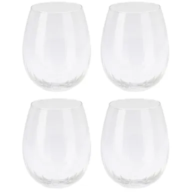 EH Excellent Houseware, zestaw pękatych szklanek, 440 ml, 4 szt.