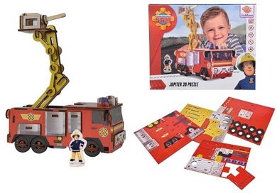 Eichhorn, Strażak Sam, Jupiter, drewniane puzzle 3D