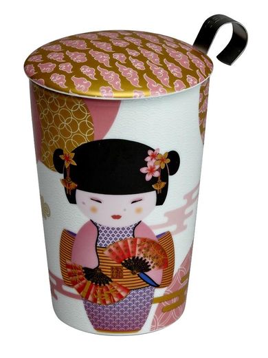 Eigenart, TeaEve, kubek z zaparzaczem, Little Geisha, Rose, 350 ml
