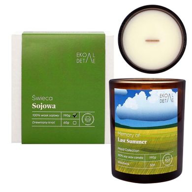 EkoDetale, Mood Stories, świeca sojowa w szkle, Memory of Last Summer, 190g