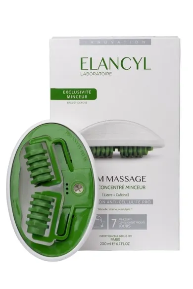 Elancyl, Slim Massage, żel anti-cellulite do ciała + masażer, 200 ml