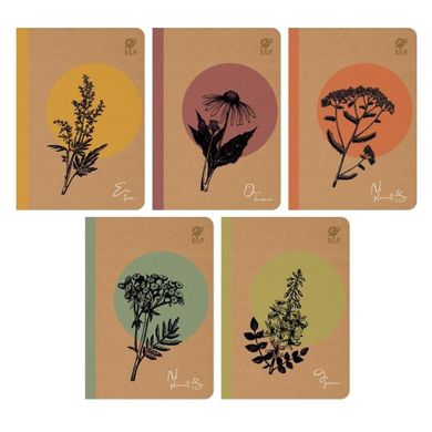 Elanders, zeszyt A5, 80 kartek, kratka, By Nature, One Herb, 10 szt.