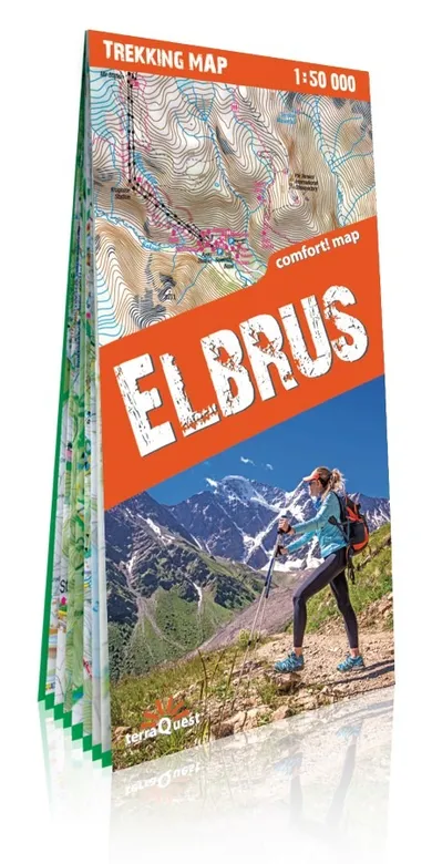 Elbrus. Laminowana mapa trekkingowa 1:50 000