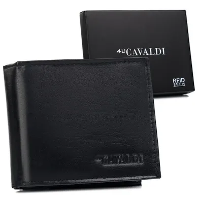 Elegancki portfel męski z zabezpieczeniem RFID Protect, Cavaldi
