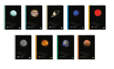 Elisa, Planets, zeszyt A5, 60 kartek, kratka, 10 szt.
