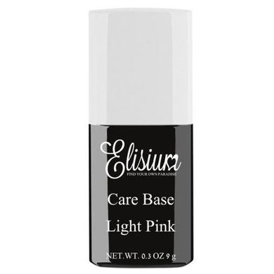 Elisium, Care Base, baza do lakieru hybrydowego, Light Pink, 9g