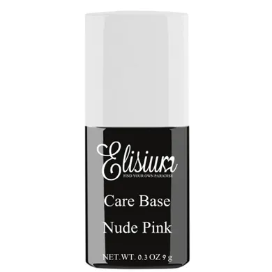 Elisium, Care Base baza do lakieru hybrydowego, Nude Pink, 9g