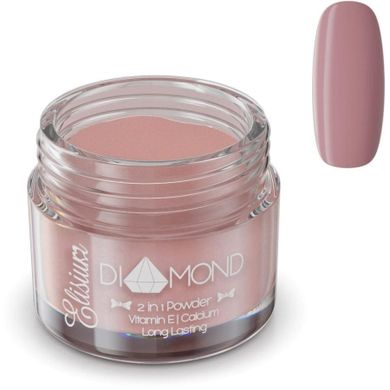 Elisium, Diamond 2in1 Powder, proszek do manicure tytanowego, DC912 Chocolate Wine, 23g