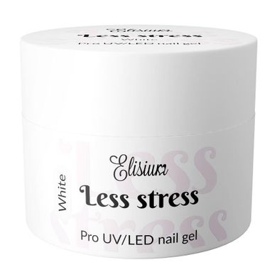 Elisium, Less Stress Builder Gel, żel budujący, White, 40 ml