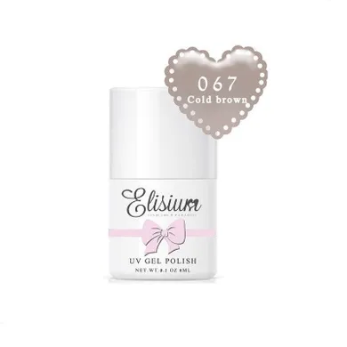 Elisium, UV Gel Polish, lakier hybrydowy do paznokci, 067 Cold Brown, 8 ml