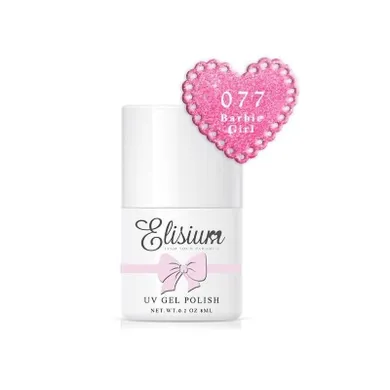 Elisium, UV Gel Polish, lakier hybrydowy do paznokci, 077 Barbie Girl, 8 ml