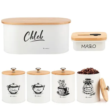 Elitehoff, chlebak z zestawem pojemników i maselniczką