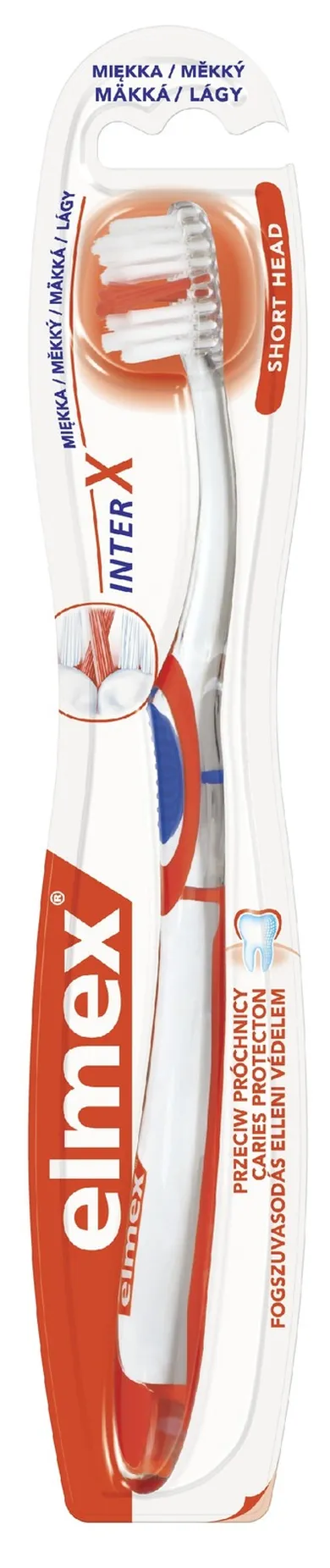 Elmex, Inter-X, szczoteczka do zębów przeciw próchnicy, miękka