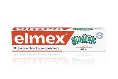 Elmex, Junior, pasta do zębów dla dzieci, 6-12 lat, duo, 2-75 ml