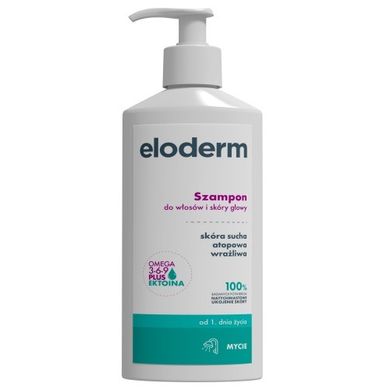 Eloderm, szampon do włosów i skóry głowy, 300 ml