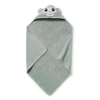 Elodie Details, ręcznik z kapturem, Pebble Green, 80-80 cm