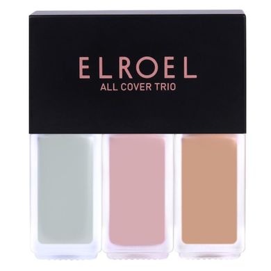 Elroel, All Cover Trio, mini trio korektorów, 4.5g