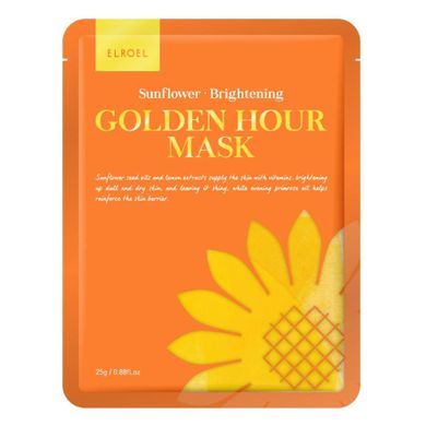 Elroel, Golden Hour Mask, rozjaśniająca maska do twarzy, Sunflower, 25g