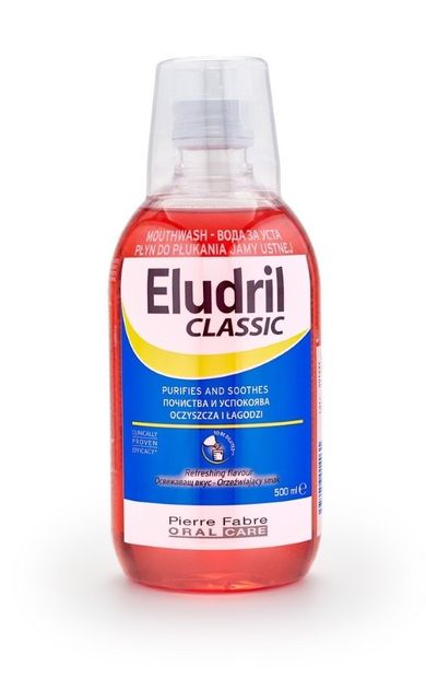 Eludril, Classic, płyn do płukania jamy ustnej, 500 ml