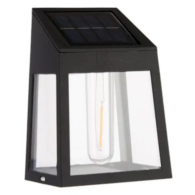 Emako, lampion solarny do ogrodu LED, industrialna żarówka, 9,3-6,6-13 cm