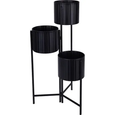 Emako, Viko, kwietnik loftowy, metalowy, 3 doniczki