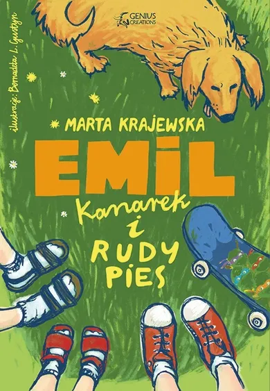 Emil, kanarek i rudy pies