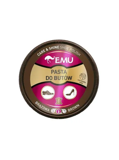 Emu, pasta do butów, brązowa, 50 ml